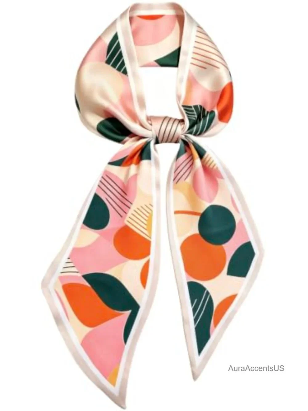Silky Satin Fashion Scarf for Women - Versatile Styling, Draped & Flowy,